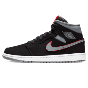 Air Jordan 1 Mid Grey Gym Red