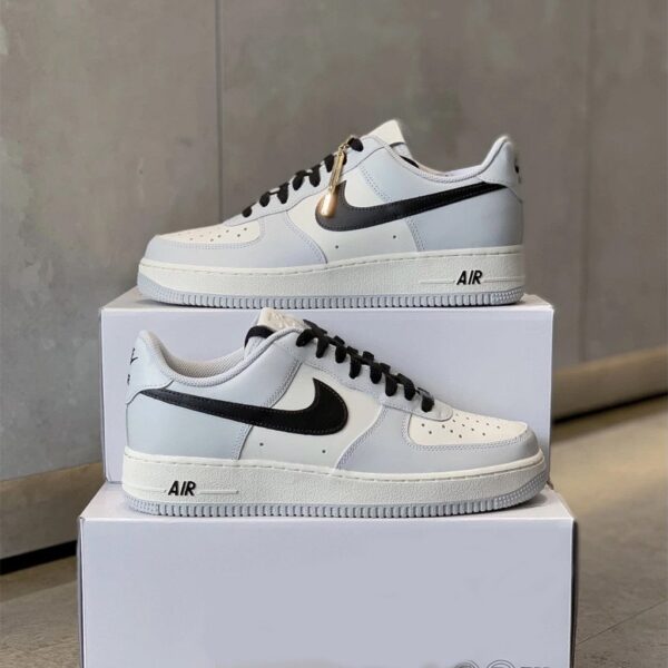 Custom Air Force 1 Low Light Gray Black