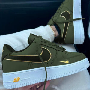 Air Force 1 Low 07 Double Swoosh Olive Green