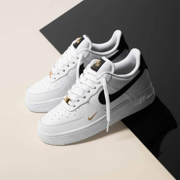 Air Force 1 Low 07 Essential White Black Gold