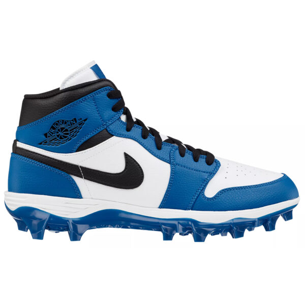 Jordan 1 Alpha Menace Mid Football Cleats Black Royal