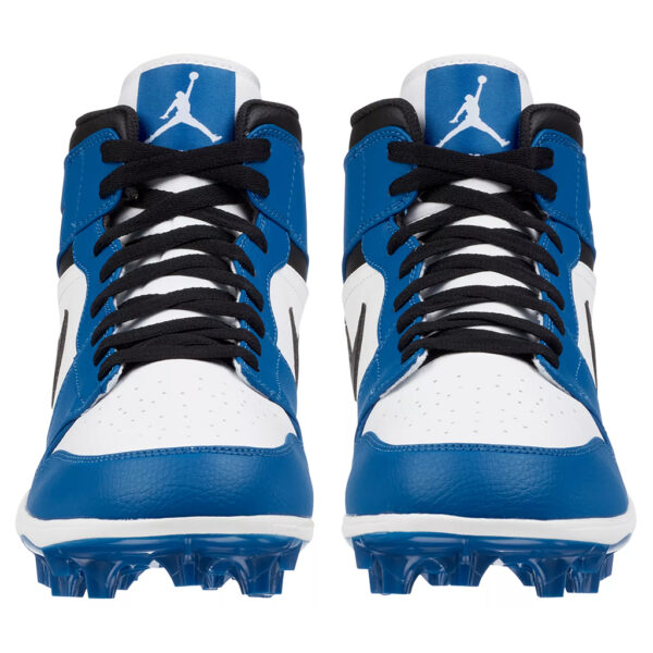 Jordan 1 Alpha Menace Mid Football Cleats Black Royal