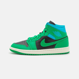 Air Jordan 1 Mid “Black Lucky Green Aquatone”