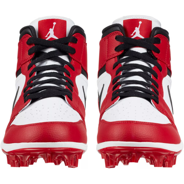 Jordan 1 Alpha Menace Mid Football Cleats Red