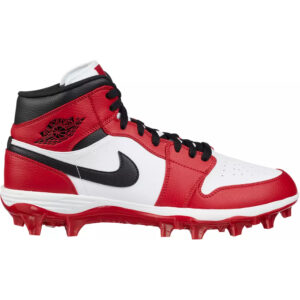 Jordan 1 Alpha Menace Mid Football Cleats Red