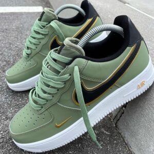 Air Force 1 ’07 LV8 ‘Metallic Swoosh Pack – Oil Green