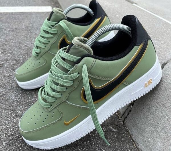 Air Force 1 ’07 LV8 ‘Metallic Swoosh Pack – Oil Green