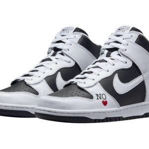 Supreme X Nike SB Dunk High By Any Means Black White