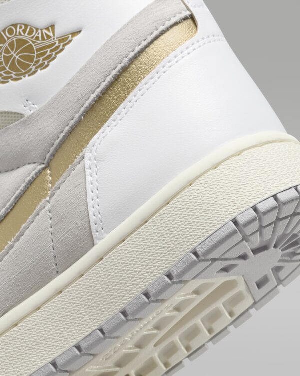 Air Jordan 1 Zoom CMFT 2 Neutral Grey/Metallic Gold