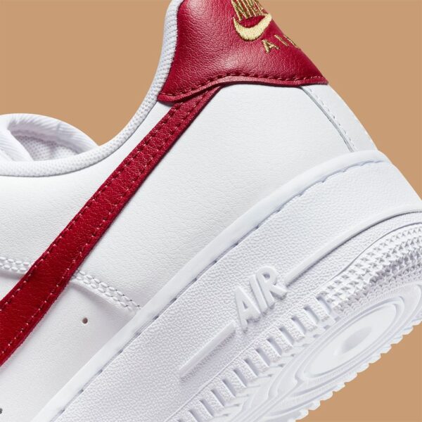 Air Force 1 Appears With Rich Red And Gold Accents