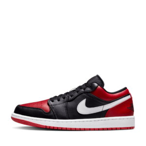 Air Jordan 1 Low Black, Gym Red and White