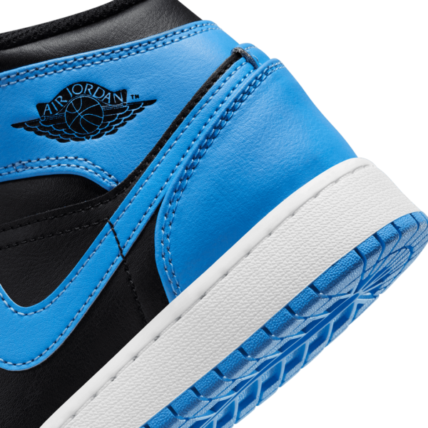 Air Jordan 1 Mid University Blue and Black