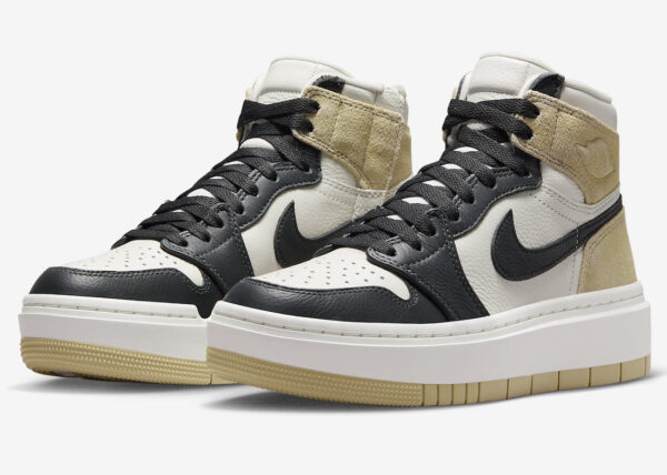 Air Jordan 1 Elevate High Womens Beige Black Toe