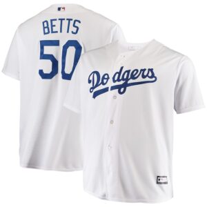 Jersey Mookie Betts Los Angeles Dodgers Big & Tall Replica – White