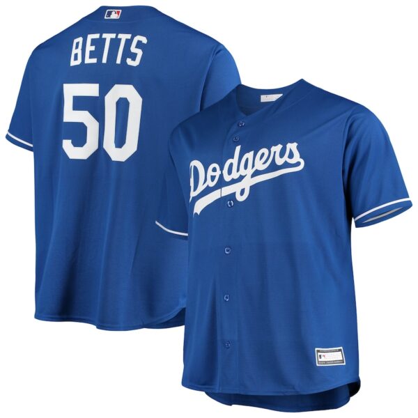 Jersey Mookie Betts Los Angeles Dodgers Majestic Big & Tall Replica – Royal