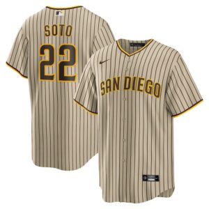 Jerseys Men’s San Diego Padres Juan Soto Nike Tan/Brown Alternate Replica