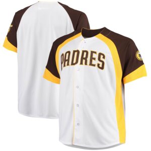 Men’s San Diego Padres White/Brown Big & Tall Colorblock