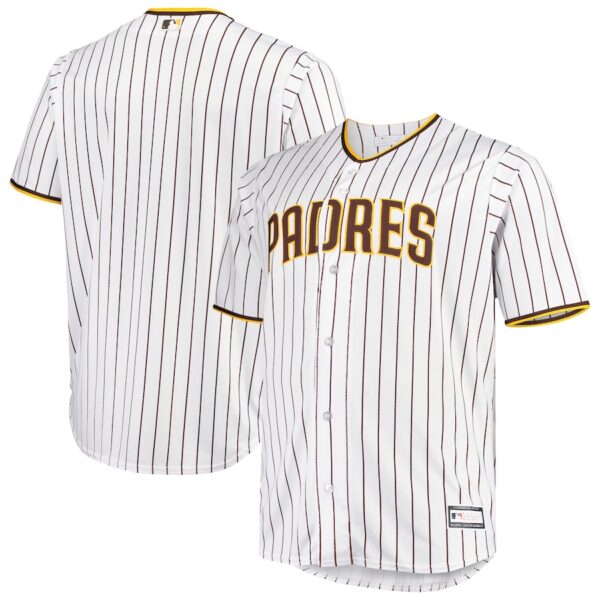 Men’s San Diego Padres White/Brown Big & Tall Home Replica