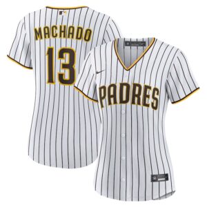 Jerseys Women’s San Diego Padres Manny Machado Nike White/Brown Home Replica