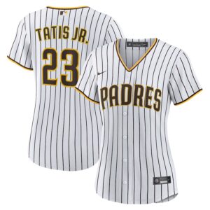 Jerseys Women’s San Diego Padres Fernando Tatís Jr. Nike White/Brown Home Replica