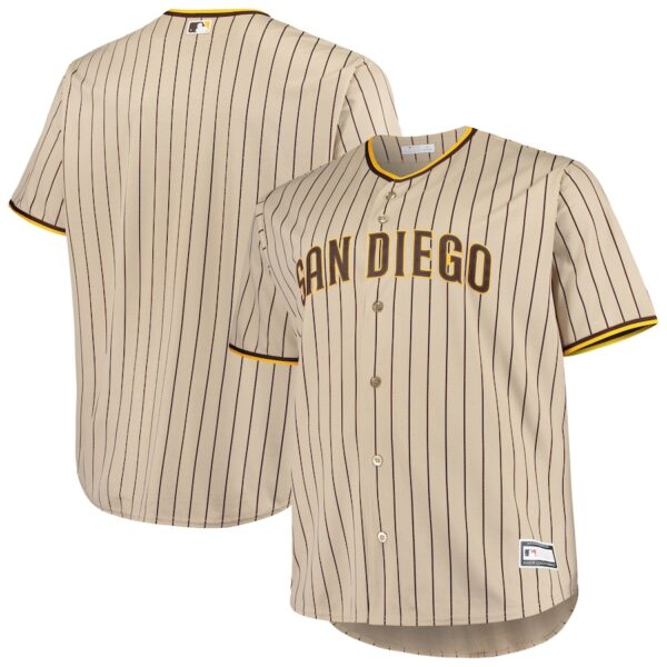 Men’s San Diego Padres Brown Big & Tall Road Replica