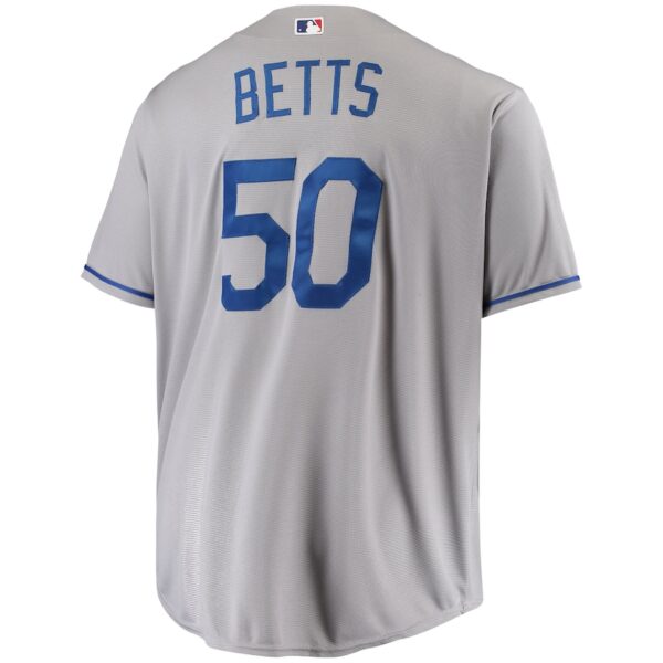 Jersey Mookie Betts Los Angeles Dodgers Big & Tall Replica – Gray