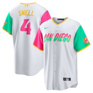 Jerseys Men’s San Diego Padres Blake Snell Nike White City Connect Replica