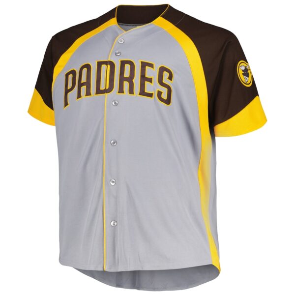 Men’s San Diego Padres Profile Gray Big & Tall Colorblock