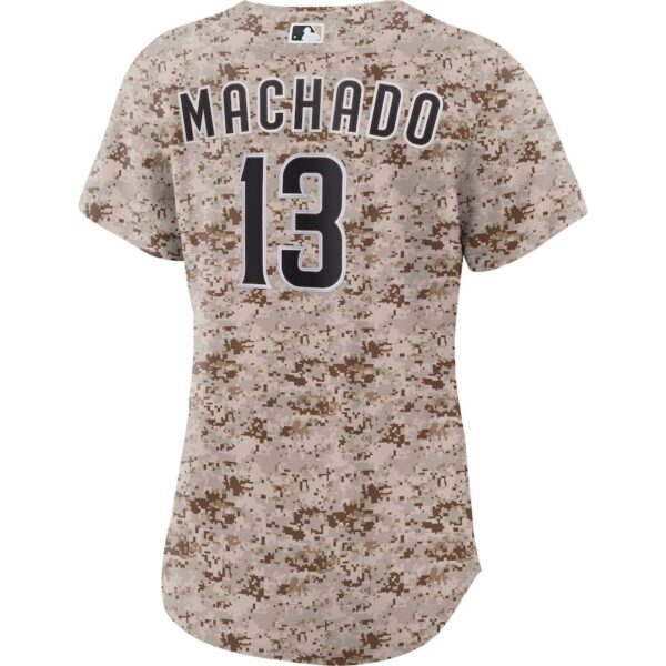 Jerseys Women’s San Diego Padres Manny Machado Nike Camo USMC Alternate Replica