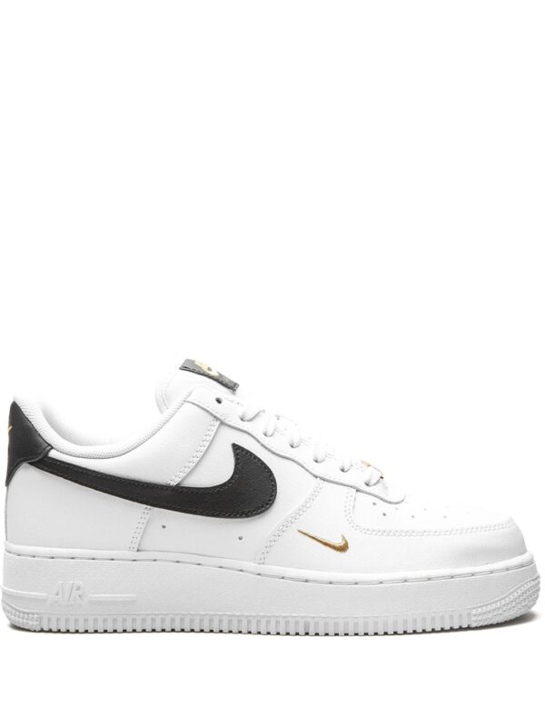 Air Force 1 Low 07 Essential White Black Gold Mini Swoosh