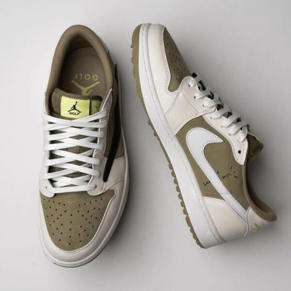 Air Jordan 1 Retro Low Golf Travis Scott Neutral Olive