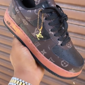 Louis Vuitton x Nike ‘Air Force 1’ By Virgil Abloh Black-Brown