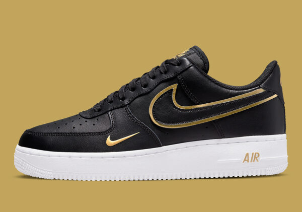 Air Force 1 07 LV8 Double Swoosh Metallic Black Gold