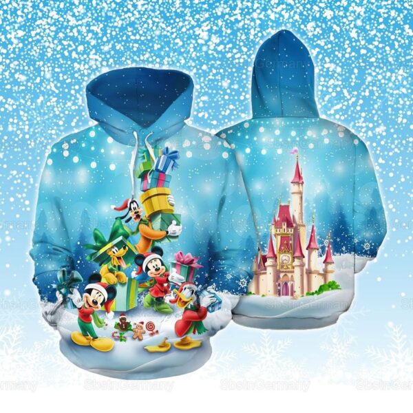 Mickey Disney Christmas Unisex 3D Hoodie