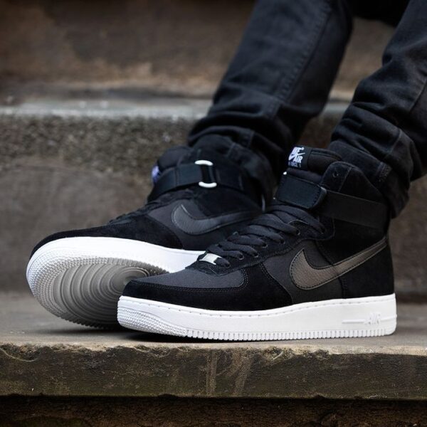 Air Force 1 High Black White Sole