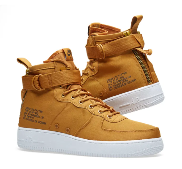 Nike SF Air Force 1 Mid Desert Ochre GS