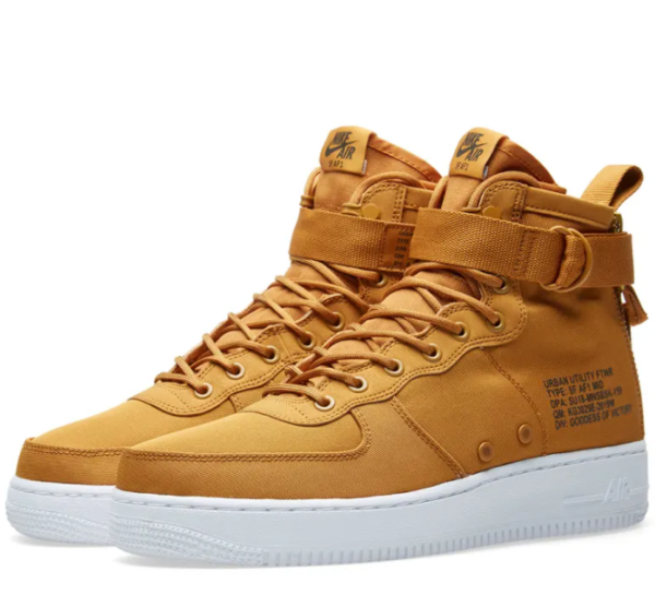 Nike SF Air Force 1 Mid Desert Ochre GS