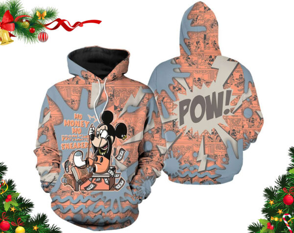 Mo Money Mickey Christmas Unisex 3D Hoodie