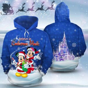 Mickey Mouse Christmas Magic Unisex 3D Hoodie