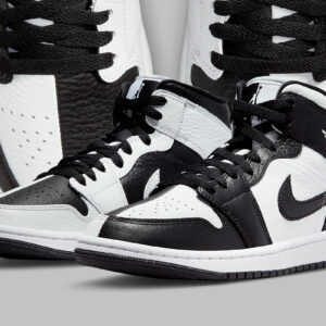 Air Jordan 1 Mid Appears In The Split-Blocked Arrangement