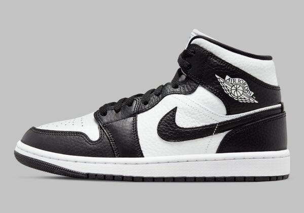 Air Jordan 1 Mid Appears In The Split-Blocked Arrangement