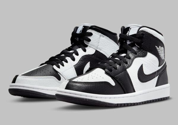 Air Jordan 1 Mid Appears In The Split-Blocked Arrangement