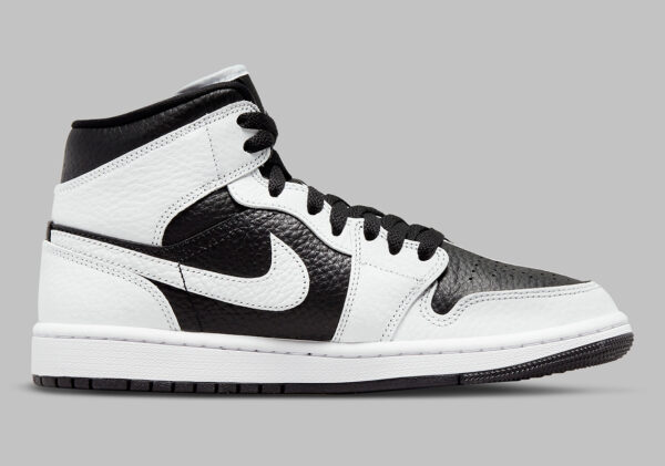 Air Jordan 1 Mid Appears In The Split-Blocked Arrangement