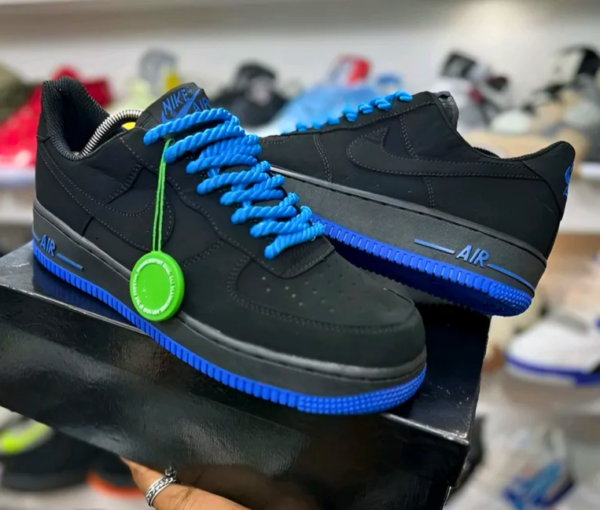 Nike Air Force 1 Rope Laces (Black/Blue)