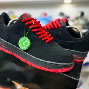 Nike Air Force 1 Rope Laces (BLACK/RED)