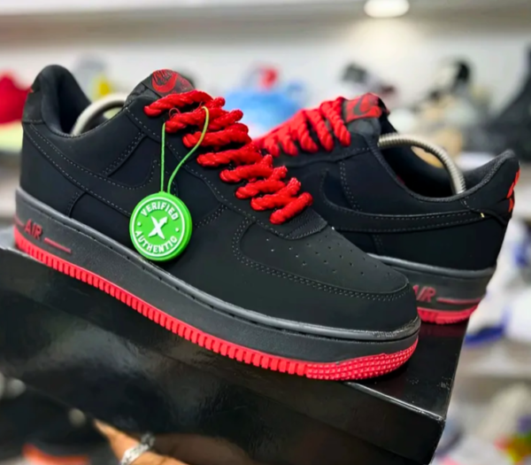 Nike Air Force 1 Rope Laces (BLACK/RED)