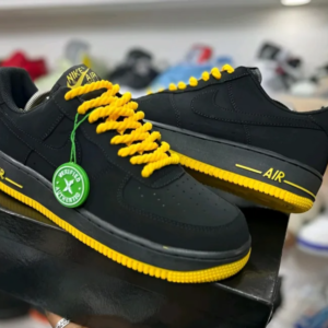 Nike Air Force 1 Rope Laces (Black/Yellow)