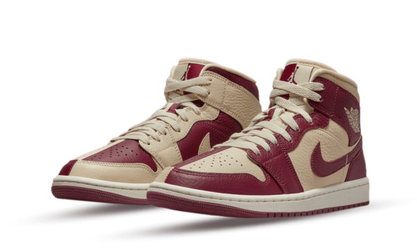 Jordan 1 Mid SE Split Beach Cherrywood Red