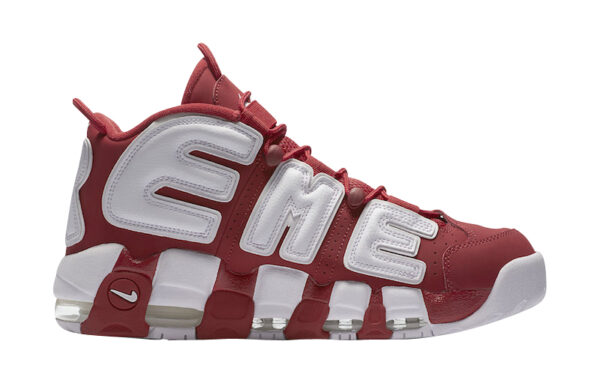 Supreme X Nike Air More Uptempo Red