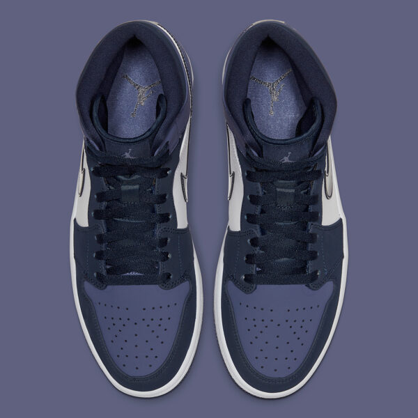 Air Jordan 1 Mid Obsidian Sanded Purple